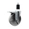 Service Caster 5'' Semi Steel Swivel 1-1/2'' Expanding Stem Caster Total Lock Brake SCC-EXTTL20S514-SSS-112 - alternate 1